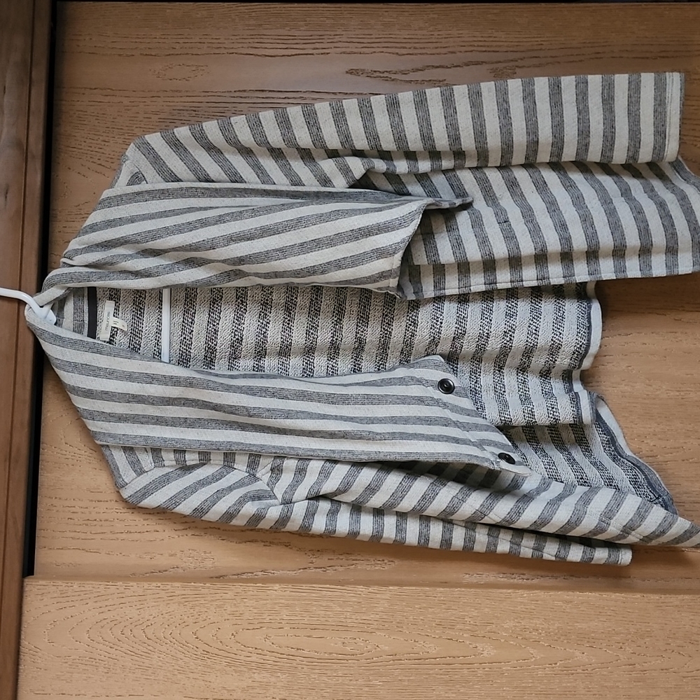 Maurices jacket, size small. Gray striped
